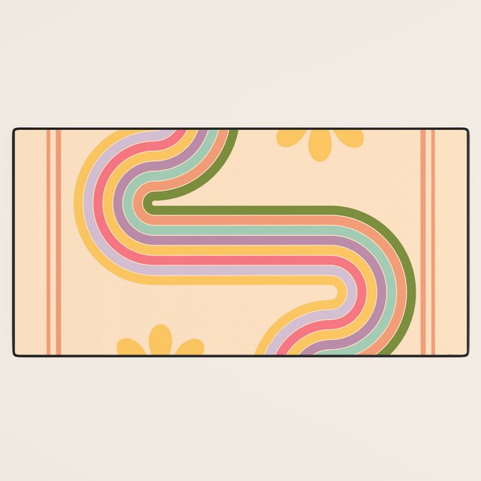 Floral Geometry 7 Desk Mat Gallery Image 3