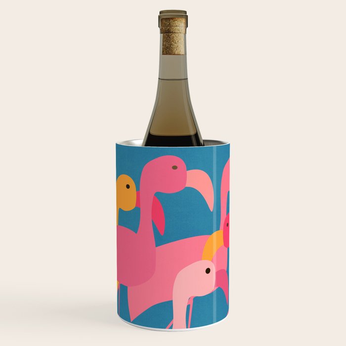 Midnight Flamingos Wine Chiller Gallery Image 2