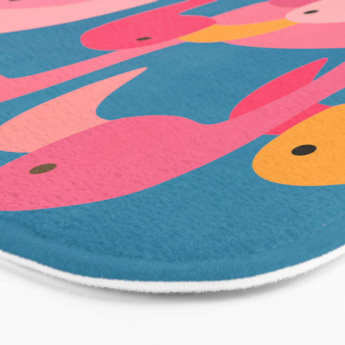 Midnight Flamingos Bath Mat Gallery Image 3