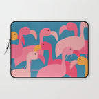 Midnight Flamingos Laptop Sleeve Gallery Image 1