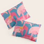 Midnight Flamingos Pillow Sham Gallery Image 3