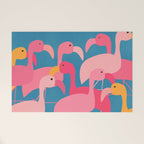 Midnight Flamingos Welcome Mat Gallery Image 1