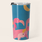 Midnight Flamingos Travel Mug Gallery Image 3