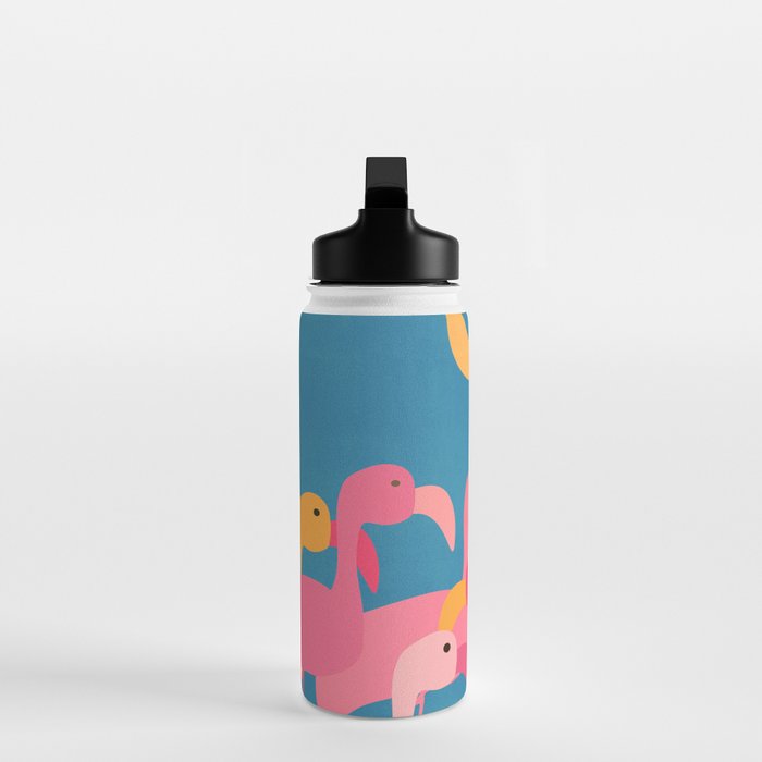 Midnight Flamingos Water Bottle Gallery Image 3