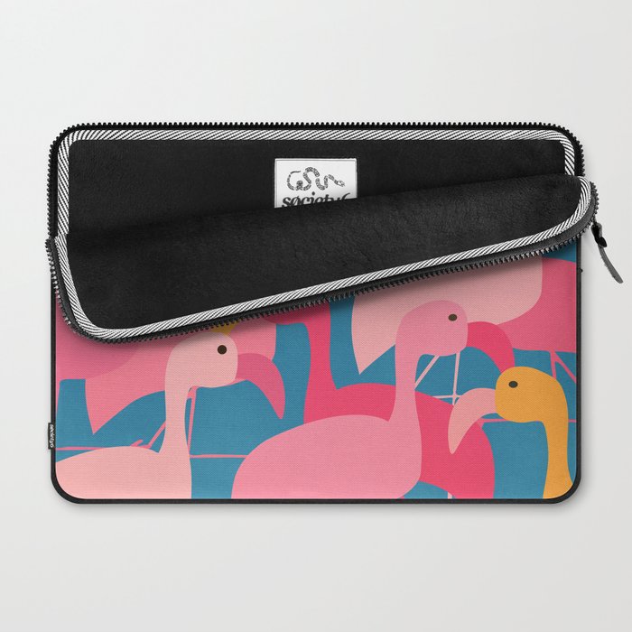 Midnight Flamingos Laptop Sleeve Gallery Image 2