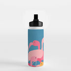Midnight Flamingos Water Bottle Gallery Image 2