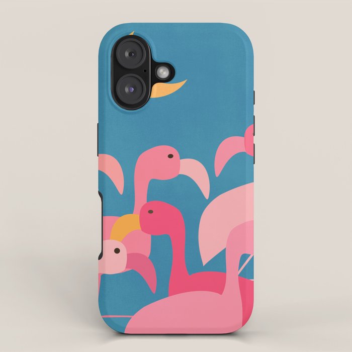 Midnight Flamingos iPhone Case Gallery Image 1