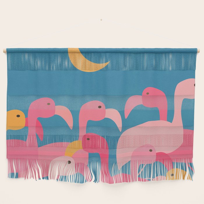 Midnight Flamingos Wall Hanging Gallery Image 1