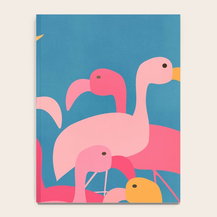 Midnight Flamingos Notebook Gallery Image 4
