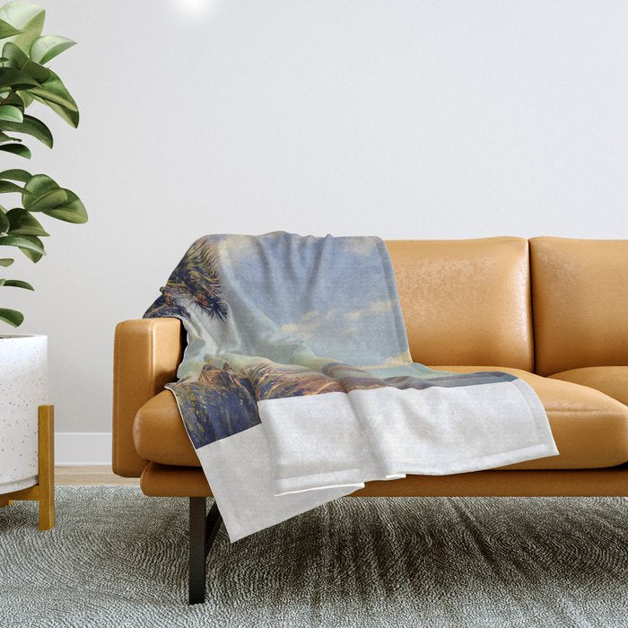 Palm Tree Paradise Throw Blanket Gallery Image 1