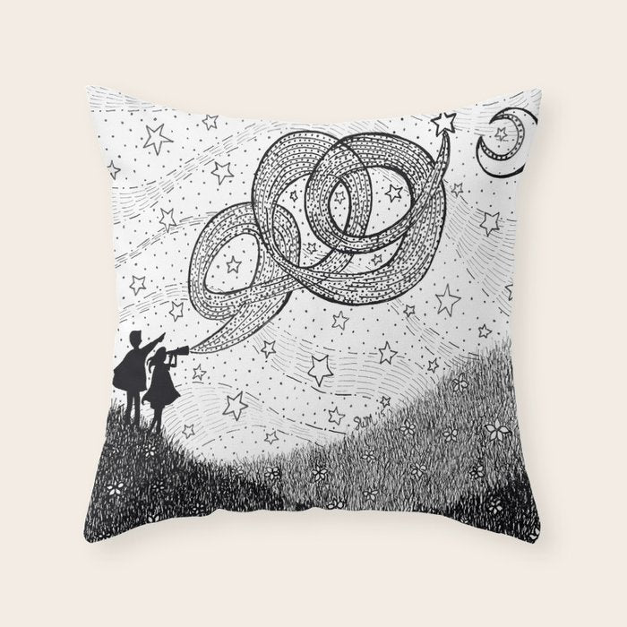 Bottling Starlight Throw Pillow Gallery Image 6