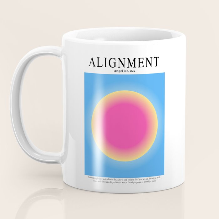 Gradient Angel Numbers: Angel Number 222 - Alignment  Coffee Mug Gallery Image 3