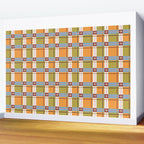 Autumn Breeze Checks Wall Mural Gallery Image 2