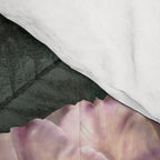 Vintage flowers bouquet. Peony, roses, anemone on dark moody background. Comforter Gallery Image 4