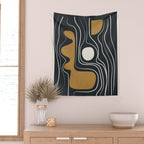 Minimal Abstract Form 3 Wall Tapestry Gallery Image 2