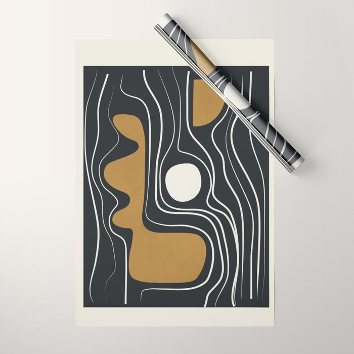 Minimal Abstract Form 3 Wrapping Paper Gallery Image 1