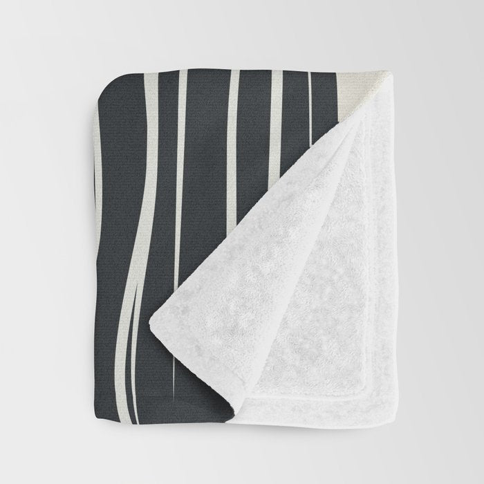 Minimal Abstract Form 3 Throw Blanket Gallery Image 3