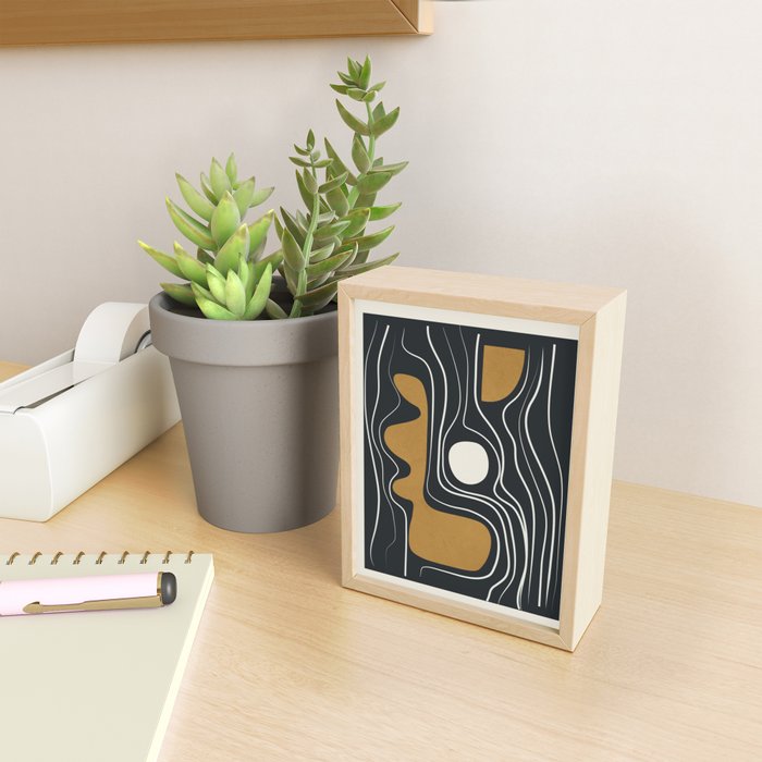 Minimal Abstract Form 3 Mini Art Print Gallery Image 2