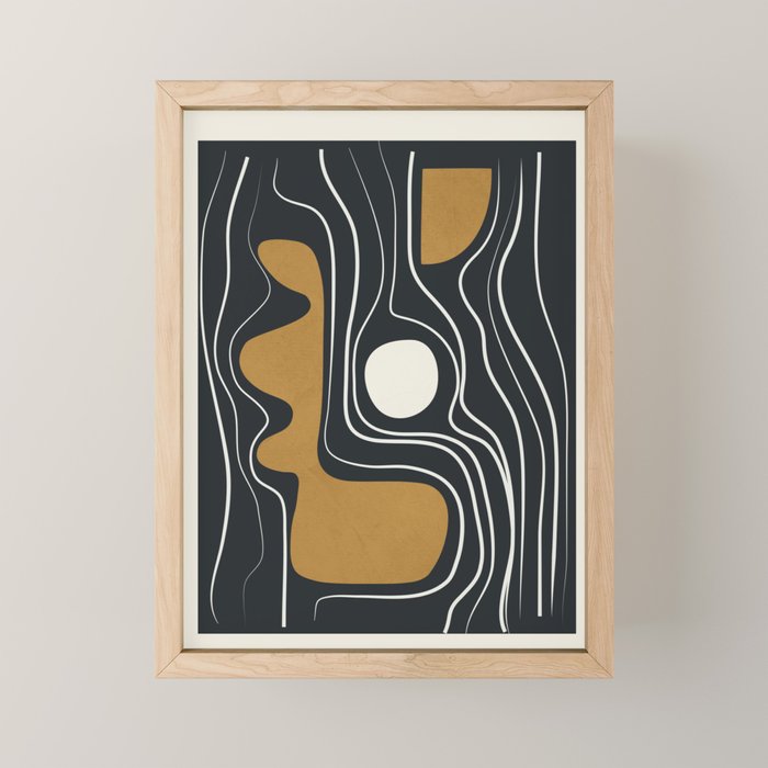 Minimal Abstract Form 3 Mini Art Print Gallery Image 1