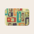 Retro Mid Century Modern Abstract Pattern 225 Bath Mat Gallery Image 1