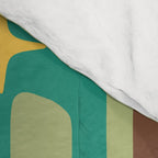Retro Mid Century Modern Abstract Pattern 225 Comforter Gallery Image 4