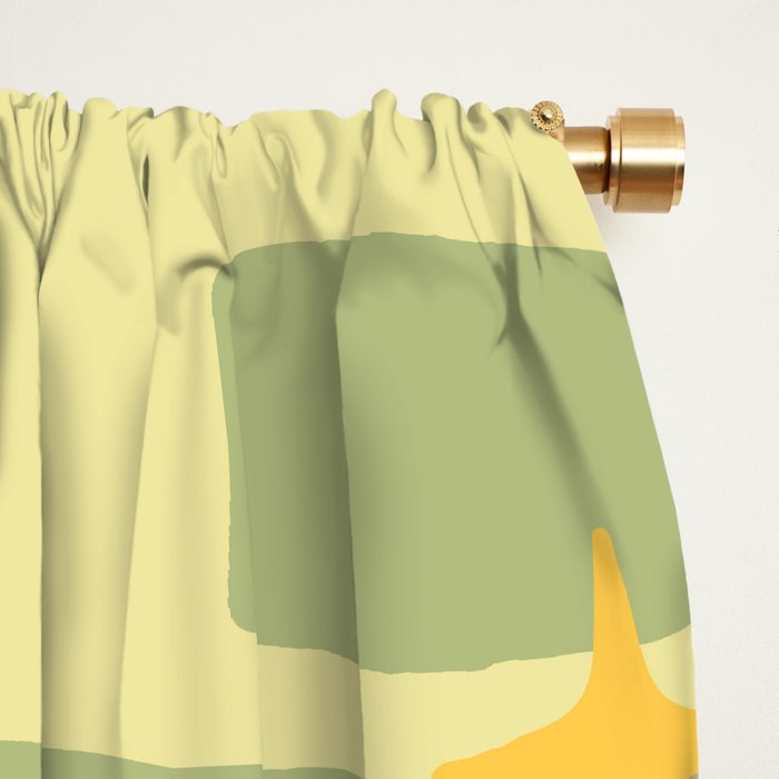 Retro Mid Century Modern Abstract Pattern 225 Window Curtain Gallery Image 2