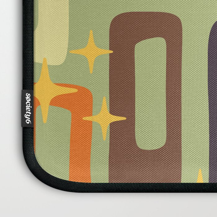 Retro Mid Century Modern Abstract Pattern 225 Laptop Sleeve Gallery Image 3
