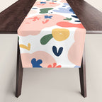 Abstract organic nature art pattern Table Runner Gallery Image 1