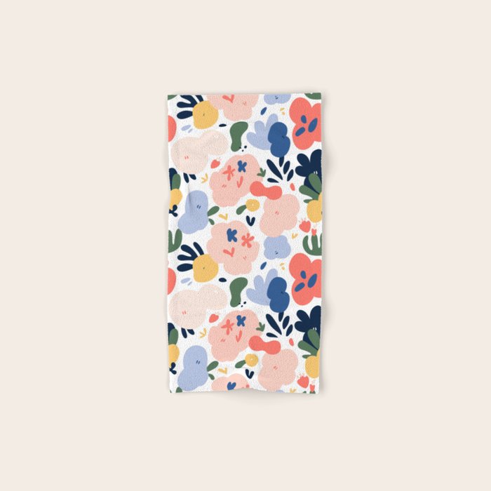 Abstract organic nature art pattern Bath Towel Gallery Image 1