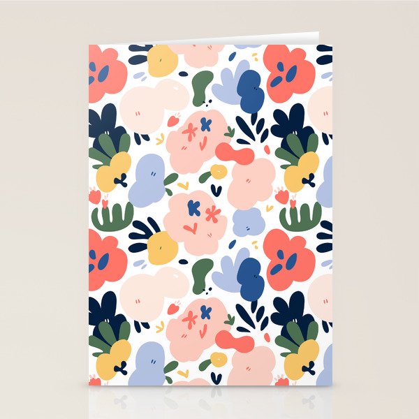 Abstract organic nature art pattern Stationery Card Gallery Image 1