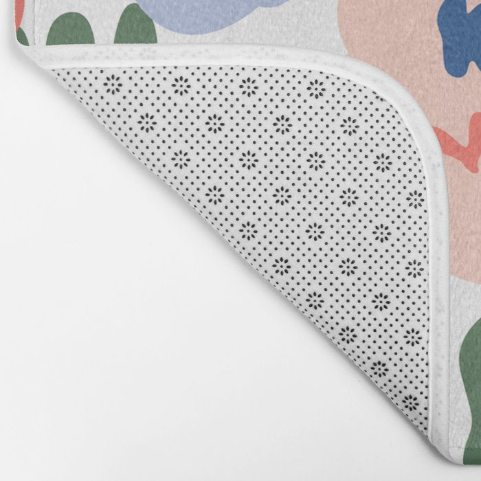 Abstract organic nature art pattern Bath Mat Gallery Image 2
