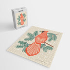 Cardinal Bird and Pine Branches Jigsaw Puzzle Gallery Image 2