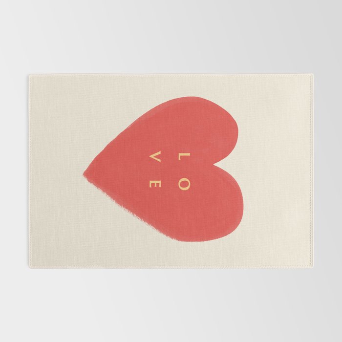 Heart Love - Typography Rug Gallery Image 2