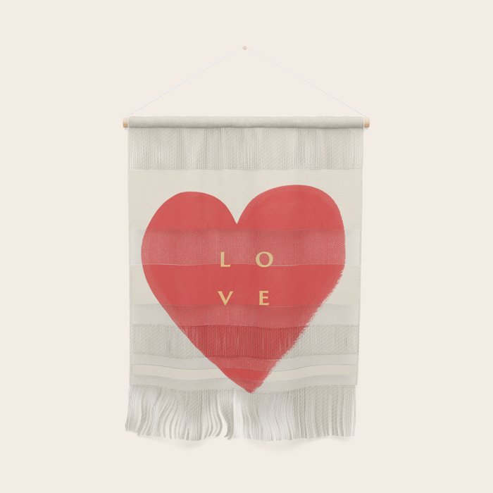 Heart Love - Typography Wall Hanging Gallery Image 1