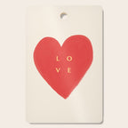 Heart Love - Typography Cutting Board Gallery Image 1
