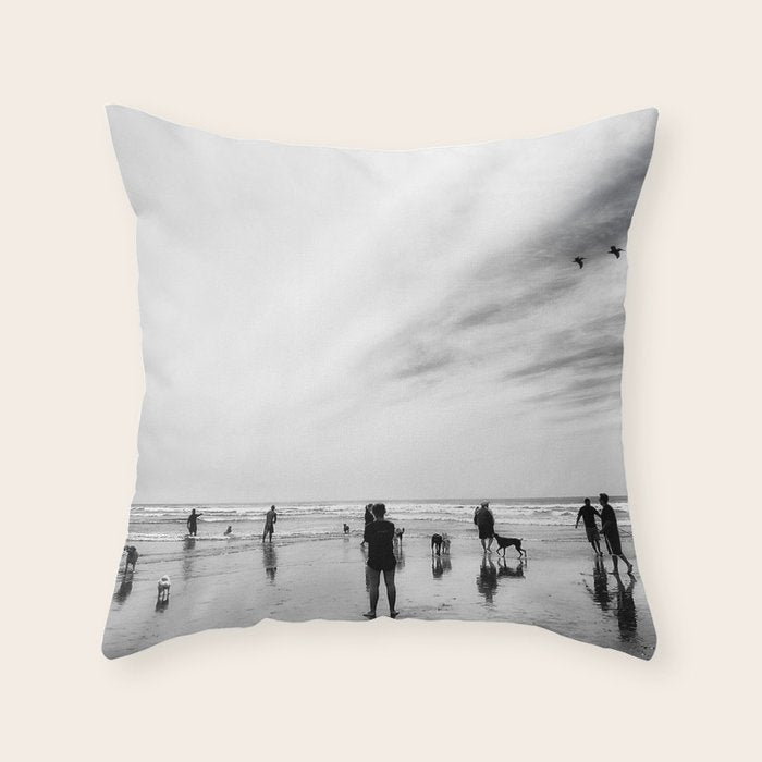 Dog Beach Throw Pillow Gallery Image 6