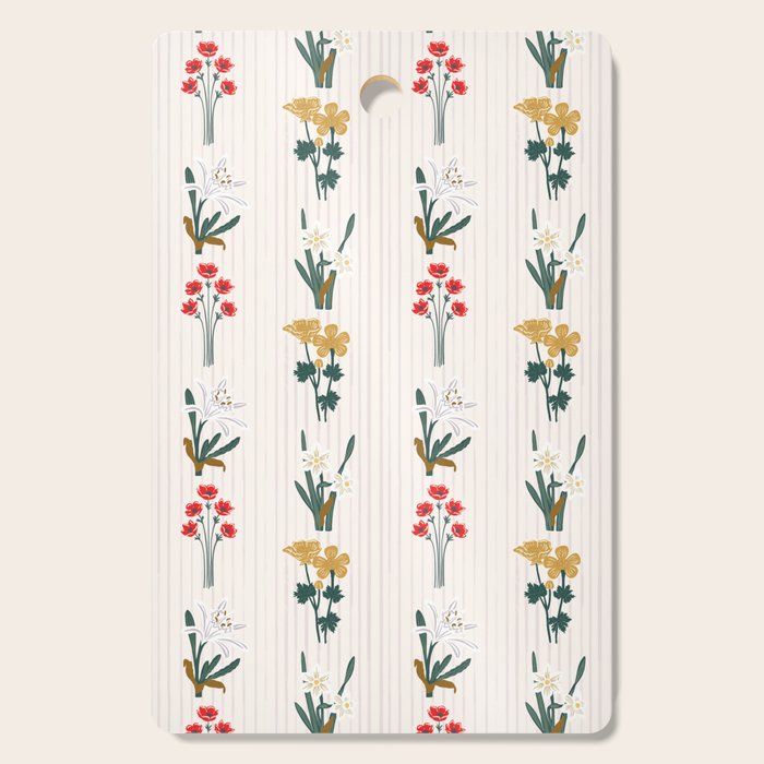Israel Wildflowers Stripe Cutting Board Gallery Image 1