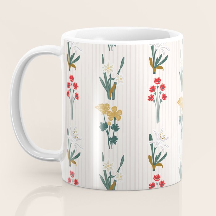 Israel Wildflowers Stripe Coffee Mug Gallery Image 3