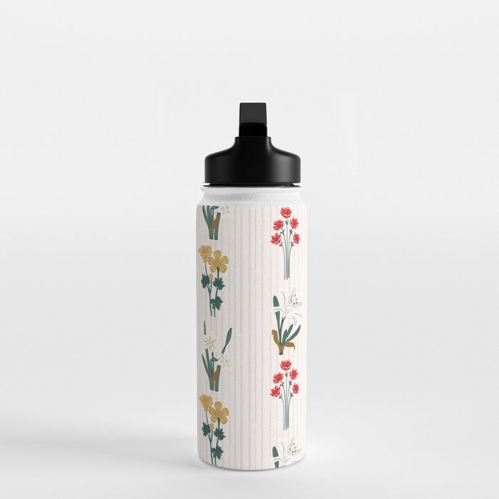 Israel Wildflowers Stripe Water Bottle Gallery Image 3