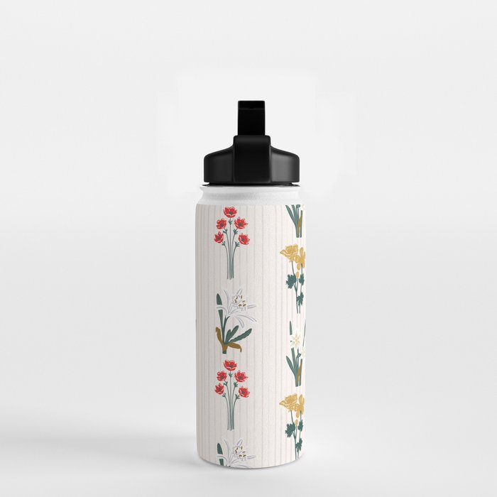 Israel Wildflowers Stripe Water Bottle Gallery Image 2