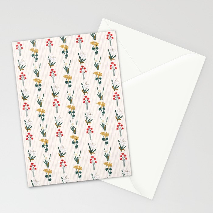 Israel Wildflowers Stripe Stationery Card Gallery Image 2