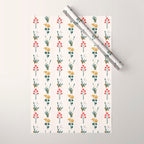 Israel Wildflowers Stripe Wrapping Paper Gallery Image 1