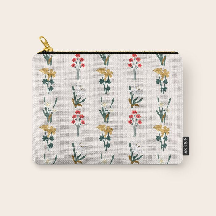Israel Wildflowers Stripe Carry All Pouch Gallery Image 1