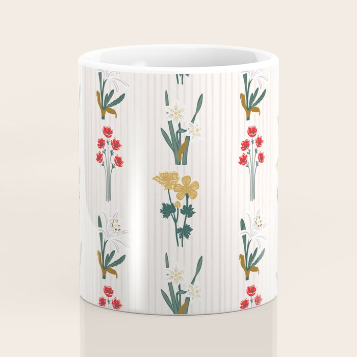 Israel Wildflowers Stripe Coffee Mug Gallery Image 4