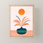 Sun Worship Colorful Plant Illustration Mini Art Print Gallery Image 1