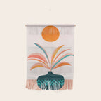 Sun Worship Colorful Plant Illustration Wall Hanging Gallery Image 1