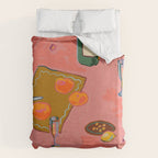 TANGERINES AND CHAMPAGNE Duvet Cover Gallery Image 6