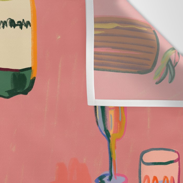 TANGERINES AND CHAMPAGNE Wall Tapestry Gallery Image 3