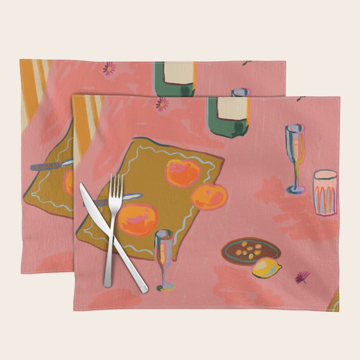 TANGERINES AND CHAMPAGNE Placemat Gallery Image 1