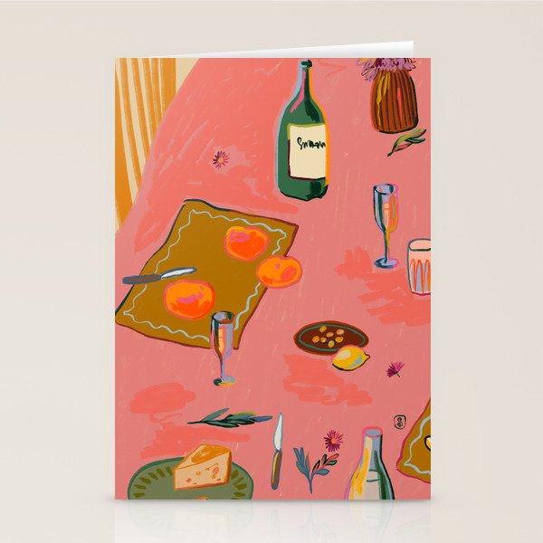 TANGERINES AND CHAMPAGNE Stationery Card Gallery Image 2
